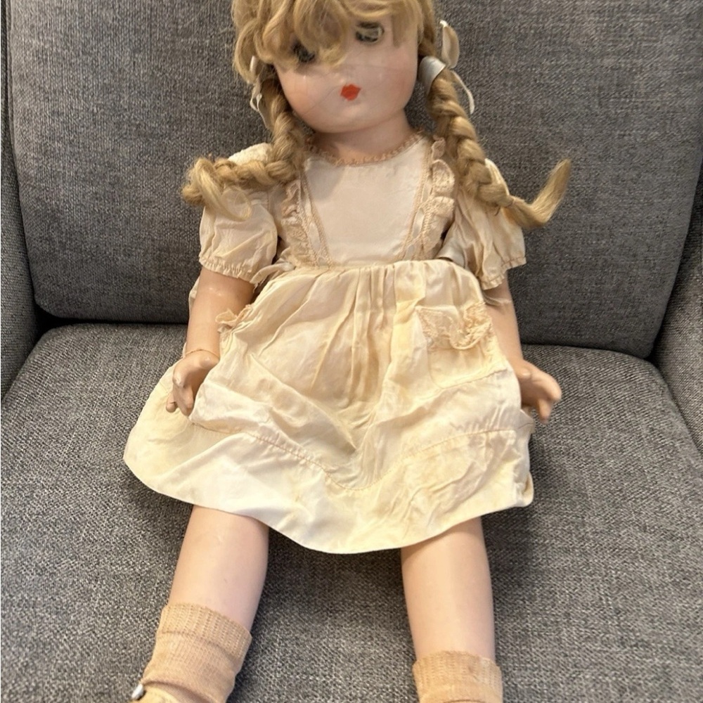 Madame Alexander Composition Tagged All Original 1938-1940's Cloth Body 24"